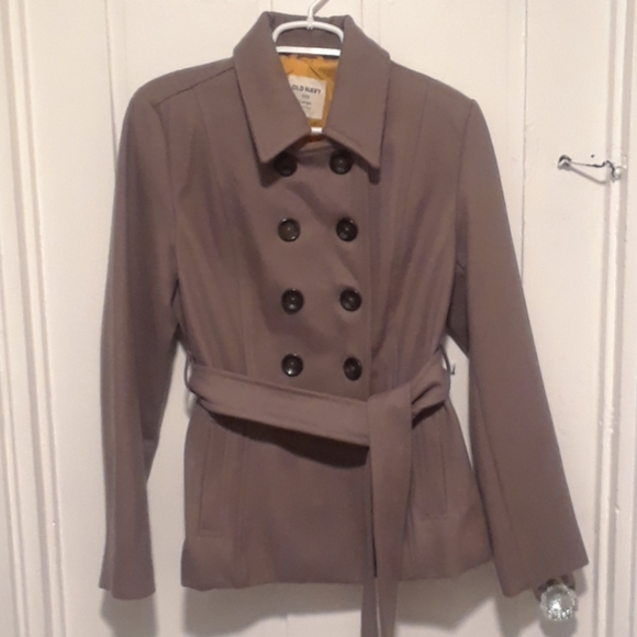 Old Navy Jackets & Blazers - NWOT Light Brown Old Navy Pea Coat